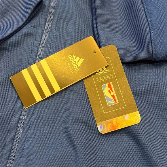 Boys Adidas NY Knicks Zip Up Sweatshirt Jacket Size L - Picture 5 of 12